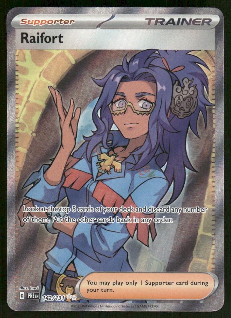 Pokemon Cards Raifort 142/131 Prismatic Evolutions Ultra Rare NM0