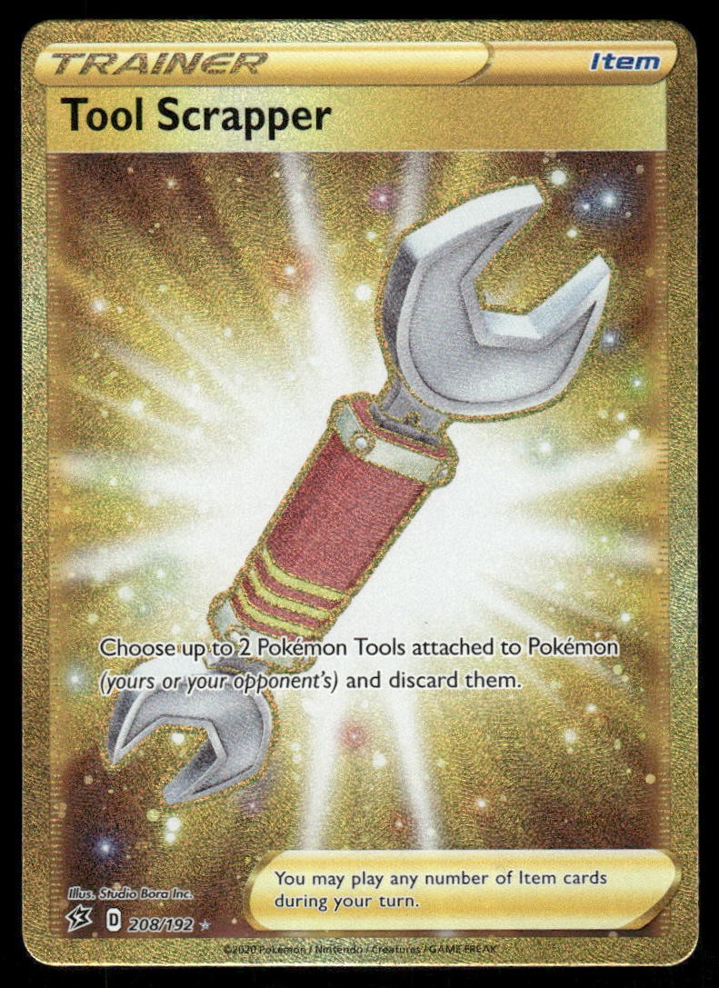 Pokemon Cards Tool Scrapper 208/192 Rebel Clash Secret Rare NM0