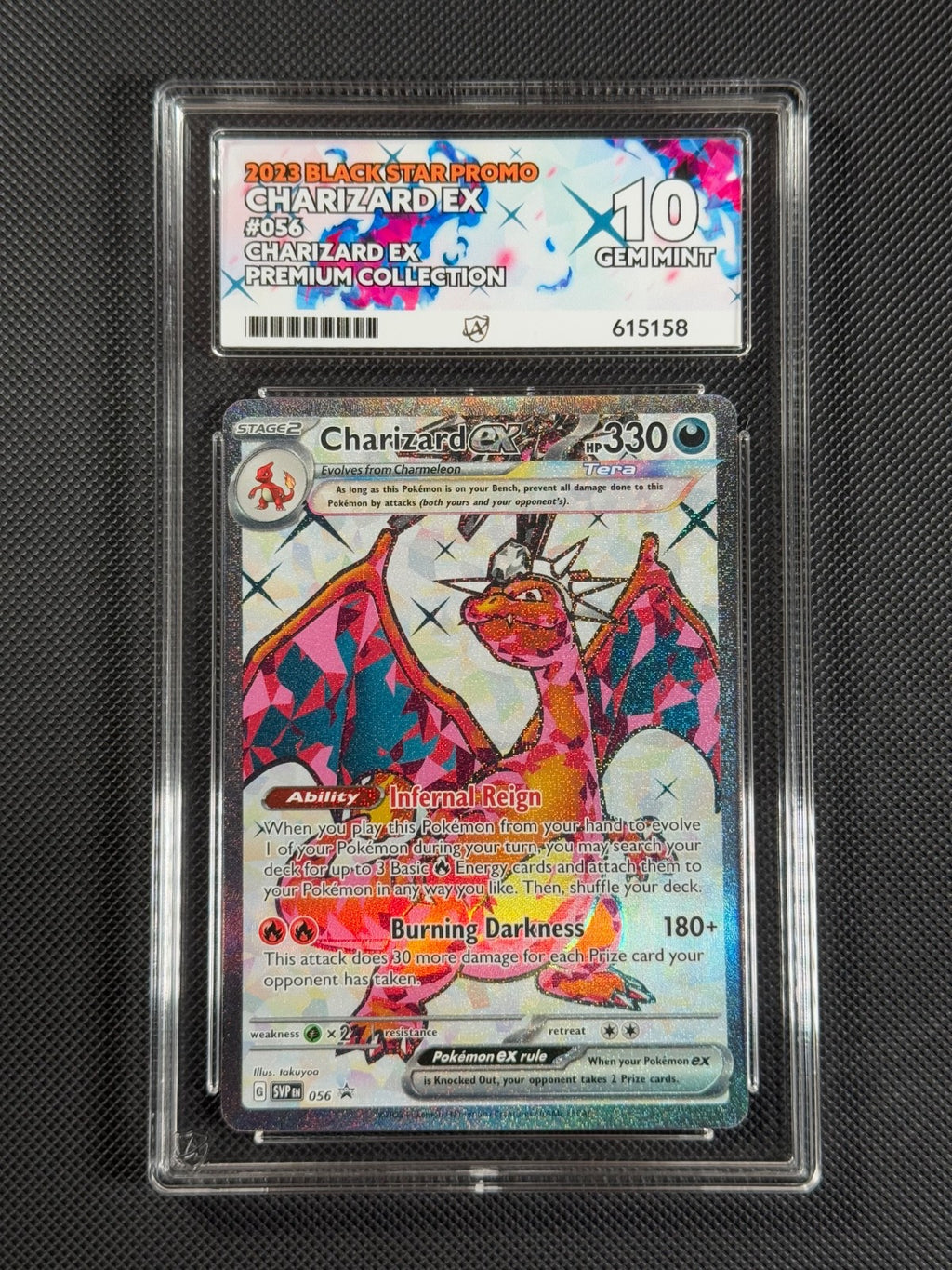 ACE 10 Charizard ex SVP 056 PROMO Pokémon Card Scarlet & Violet Promo GEM MINT0