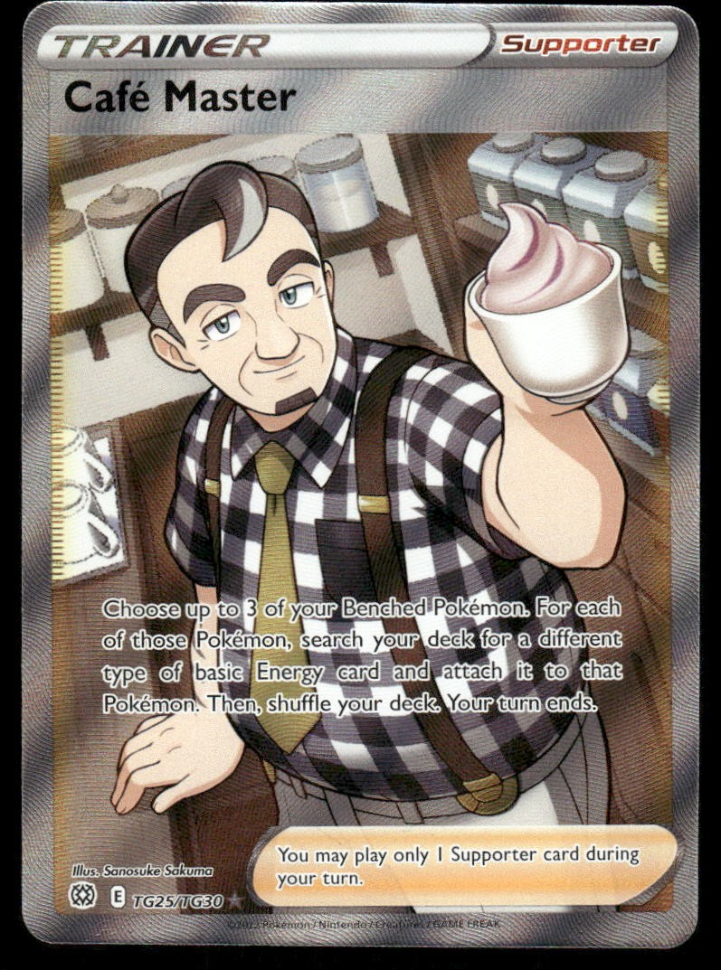 Pokemon Cards Cafe Master TG25/TG30 Brilliant Stars Trainer Gallery NM0