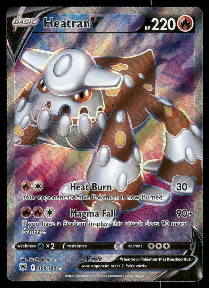 Pokemon Cards Heatran V 165/189 Astral Radiance Rare Ultra NM0