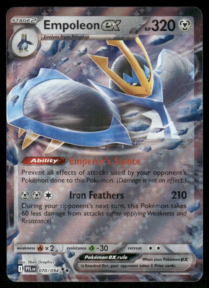 Pokemon Cards Empoleon ex 070/094 Phantasmal Flames Double Rare NM *10