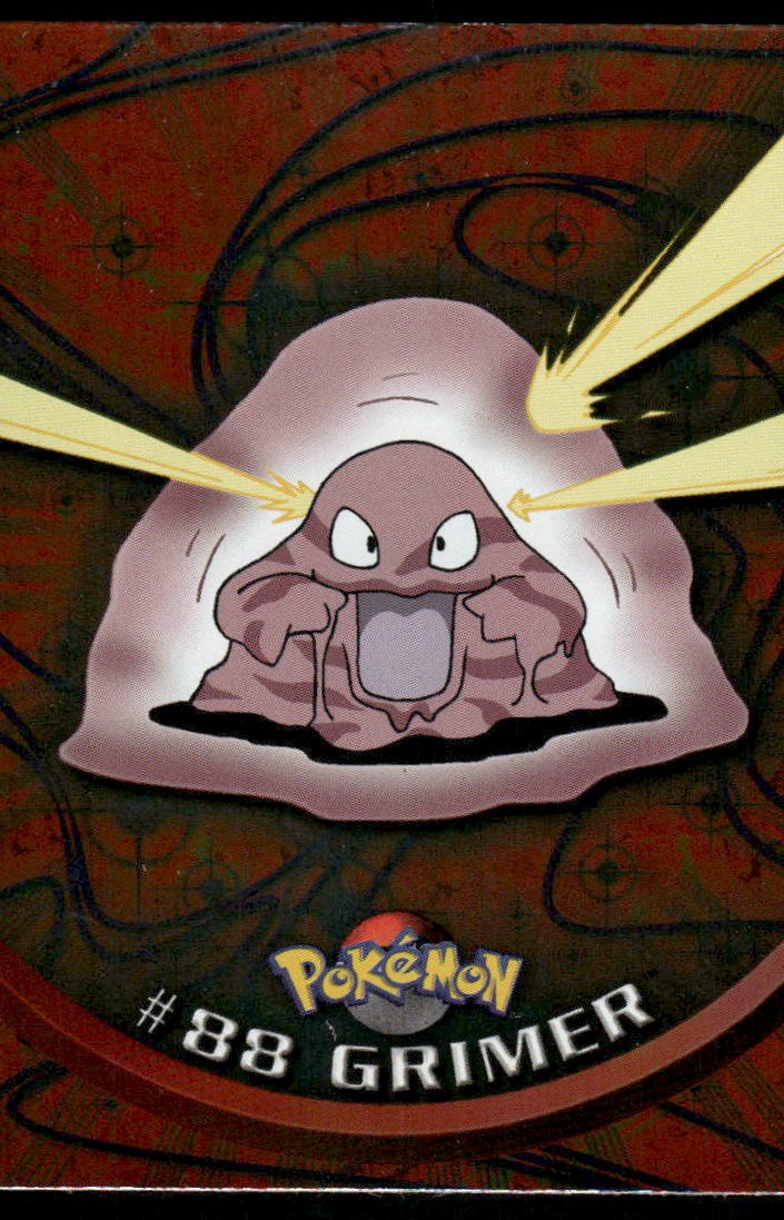 Pokemon Cards Grimer #88 Topps Trading Cards HOLO Series 2 LP0