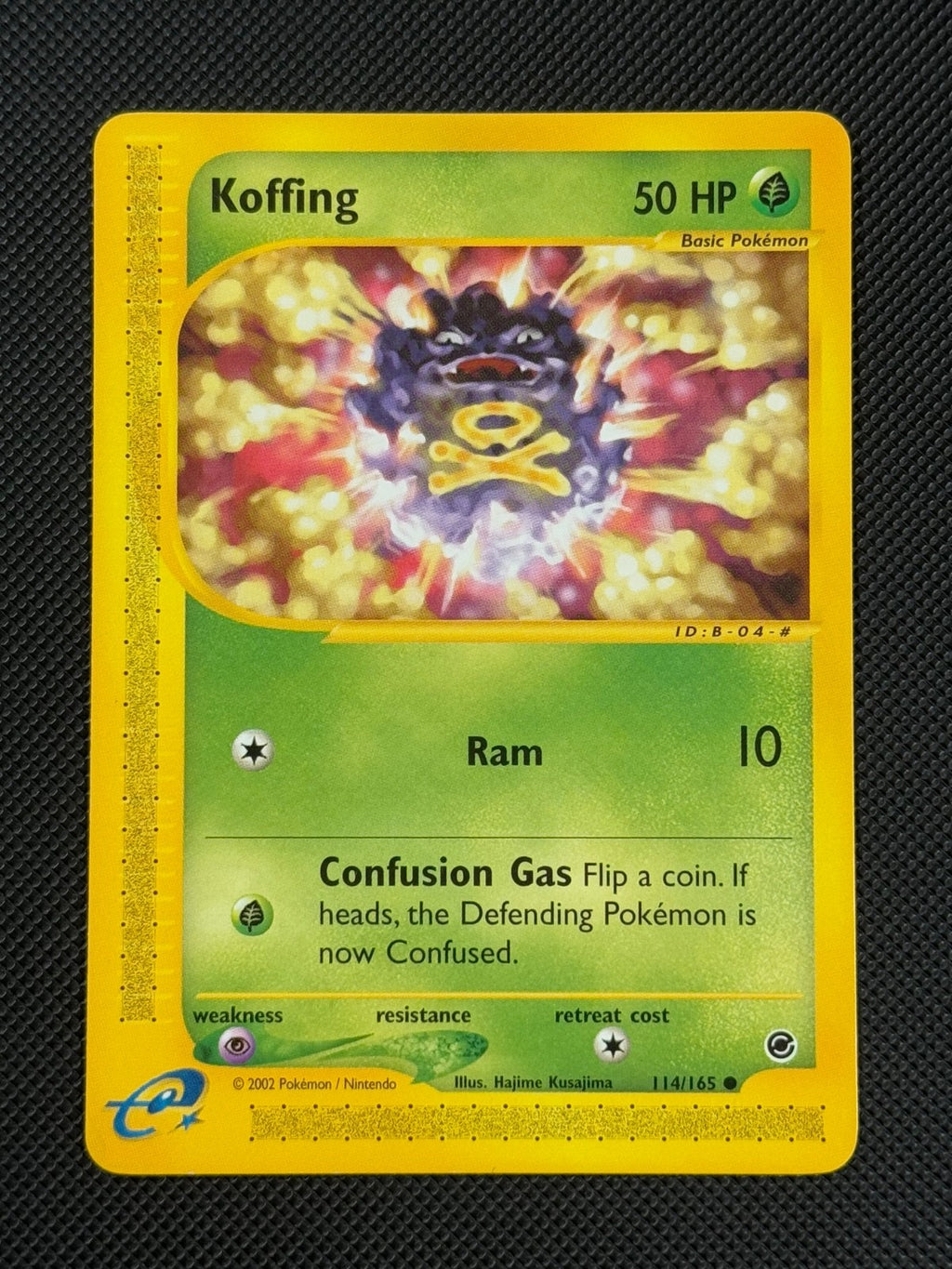 Koffing 114/165 REGULAR Pokémon Card WOTC Expedition Common0