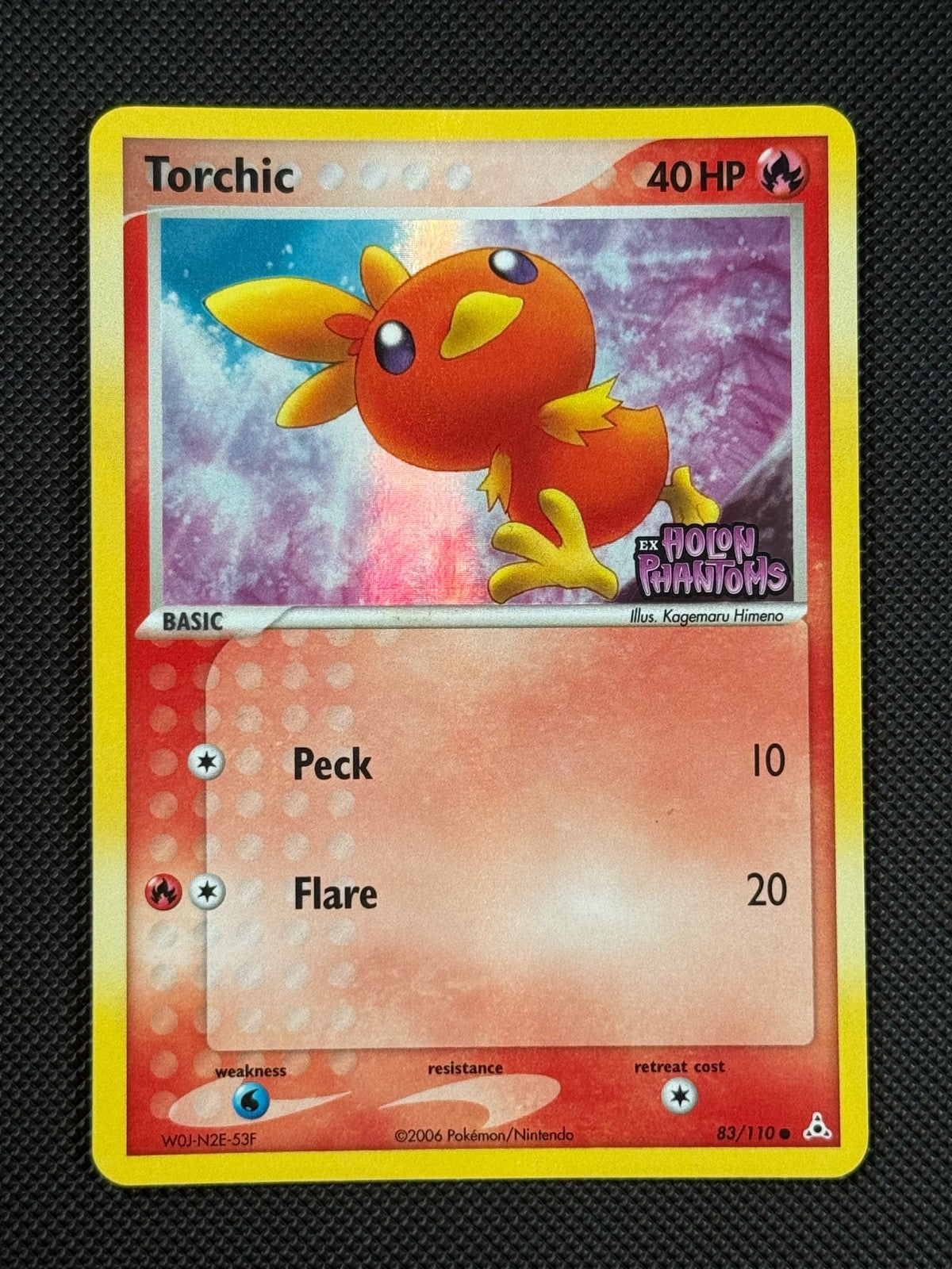 Torchic 83/110 STAMPED Pokémon Card EX Holon Phantoms Reverse Holo Common0