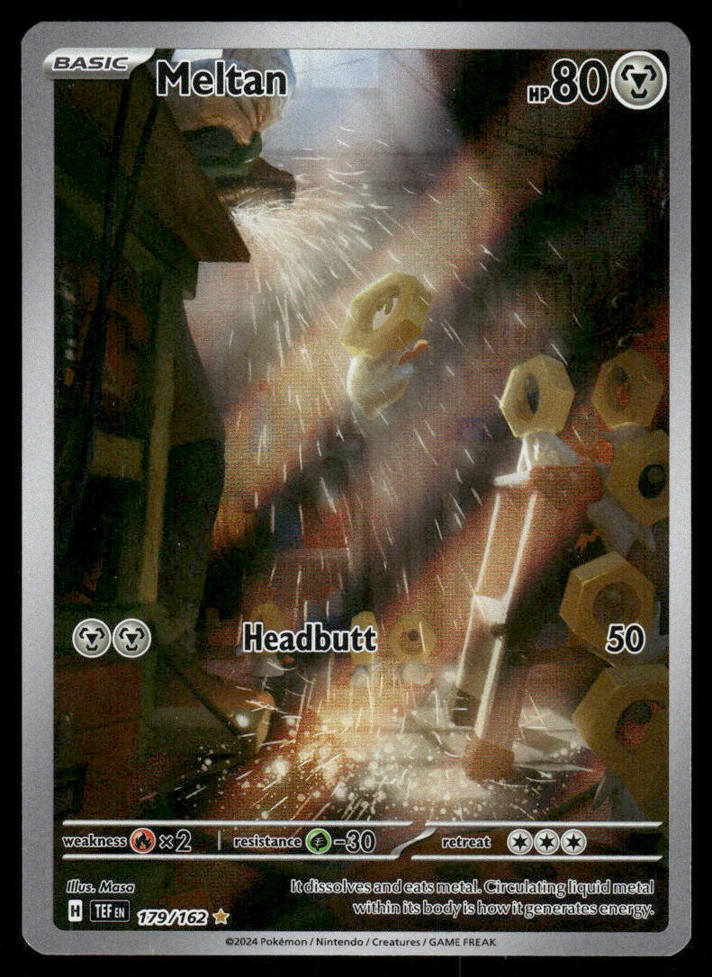 Pokemon Cards Meltan 179/162 Temporal Forces Illustration Rare NM0