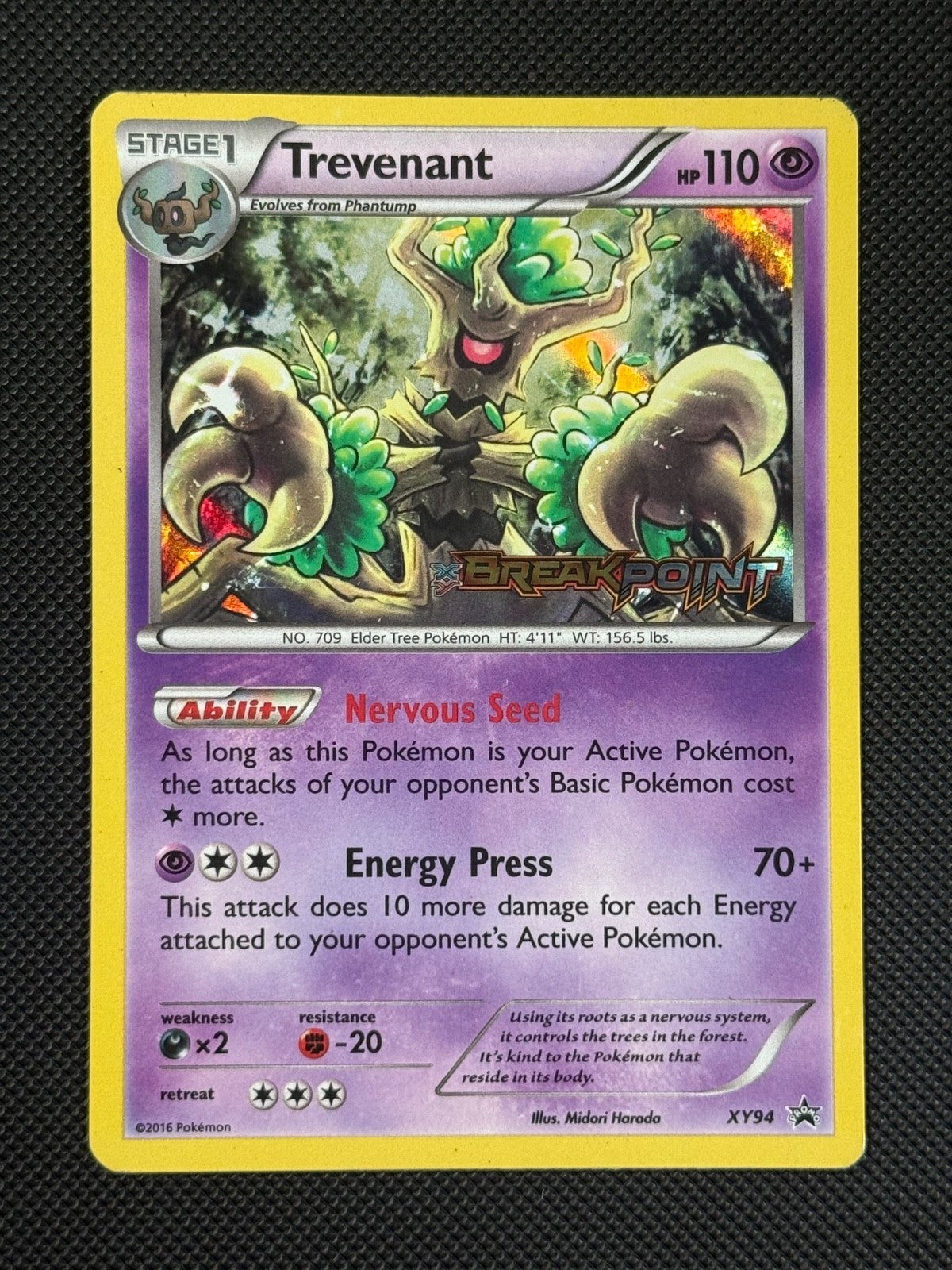 Trevenant XY94 Black Star Promo Pokémon Card XY Promo0