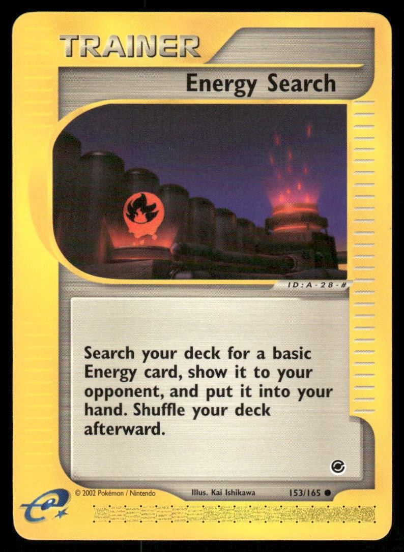 Pokemon Cards Energy Search 153/165 Expedition Base Set Common NM *20