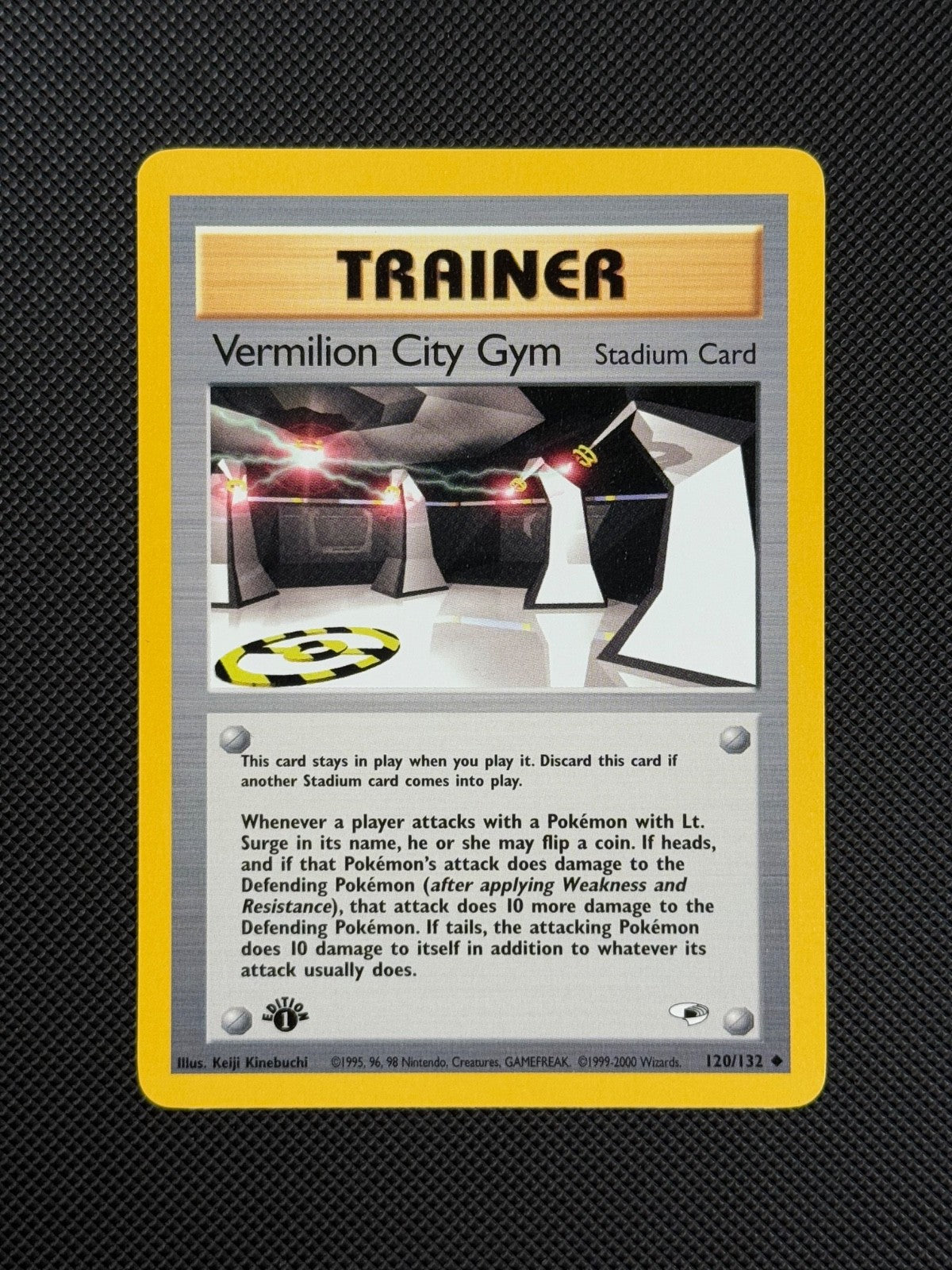 Pokémon Cards Vermillion City Gym 120/132 1ST EDITION Gym Heroes WOTC Uncommon1