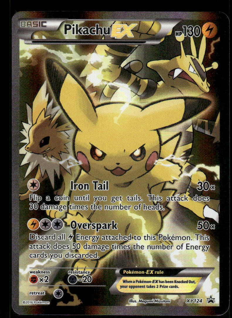 Pokemon Cards Pikachu EX XY124 XY Black Star Promos Promo LP0