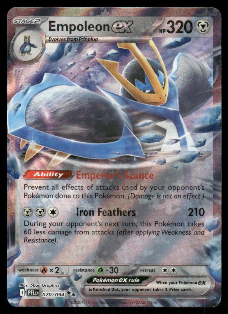 Pokemon Cards Empoleon ex 070/094 Phantasmal Flames Double Rare NM *20