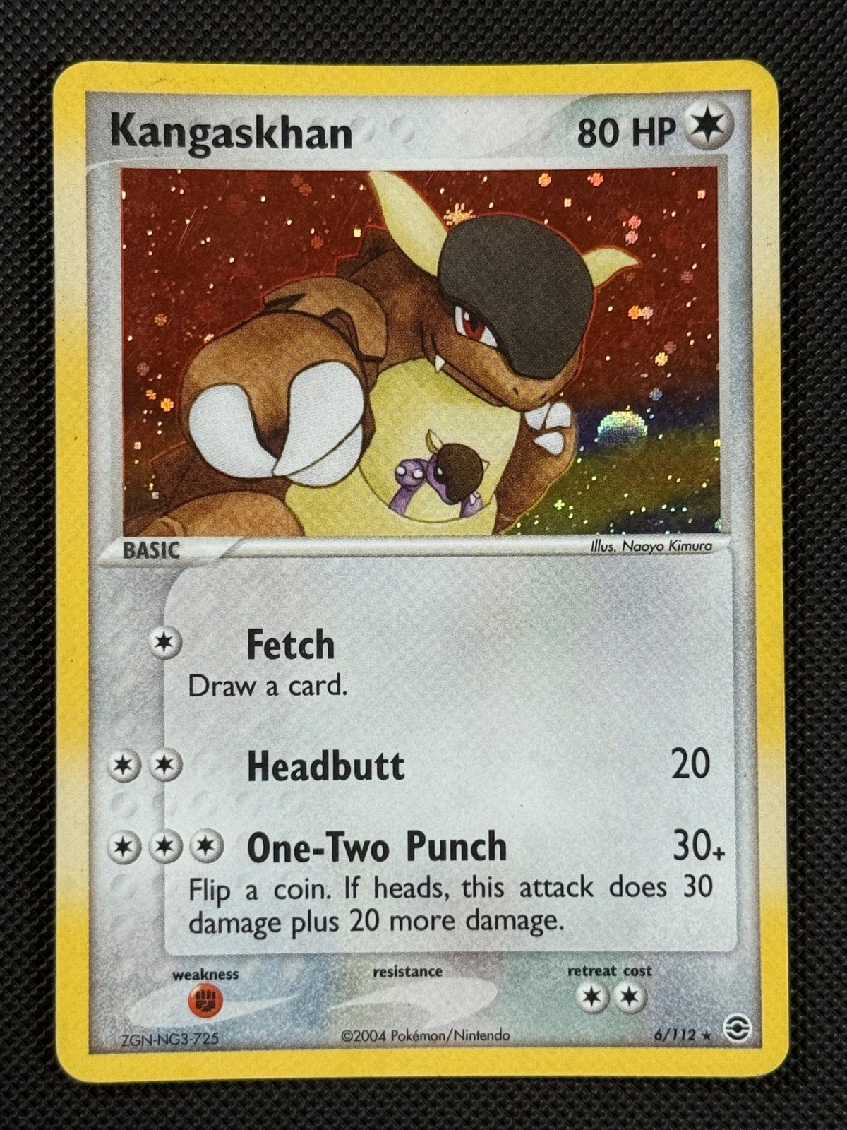 Kangaskhan 6/112 HOLO Pokémon Card EX FireRed LeafGreen Holo Rare0
