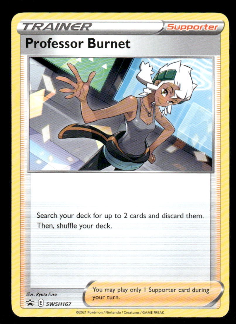Pokemon Cards Professor Burnet SWSH167 SWSH Black Star Promo LP *20
