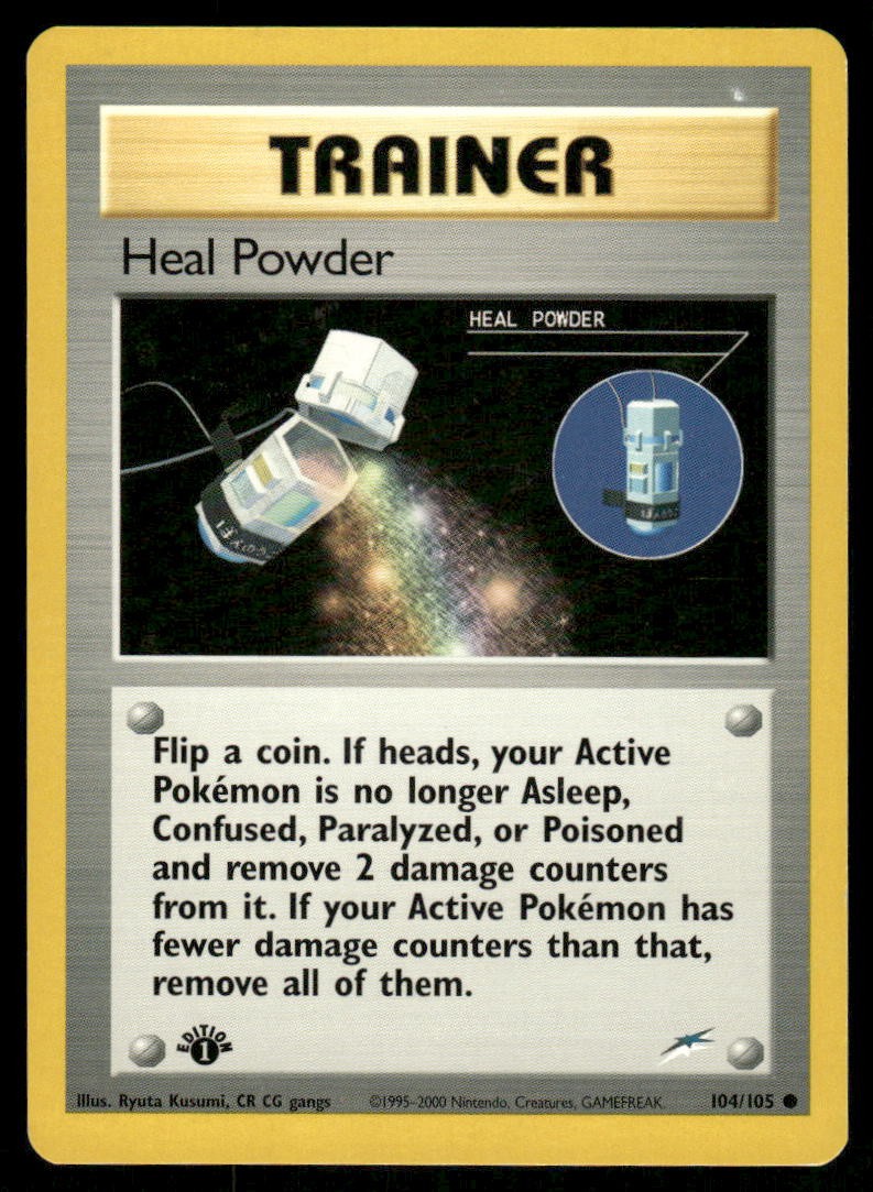 Pokemon Cards Heal Powder 104/105 1st Edition Neo Destiny WOTC Common NM *20