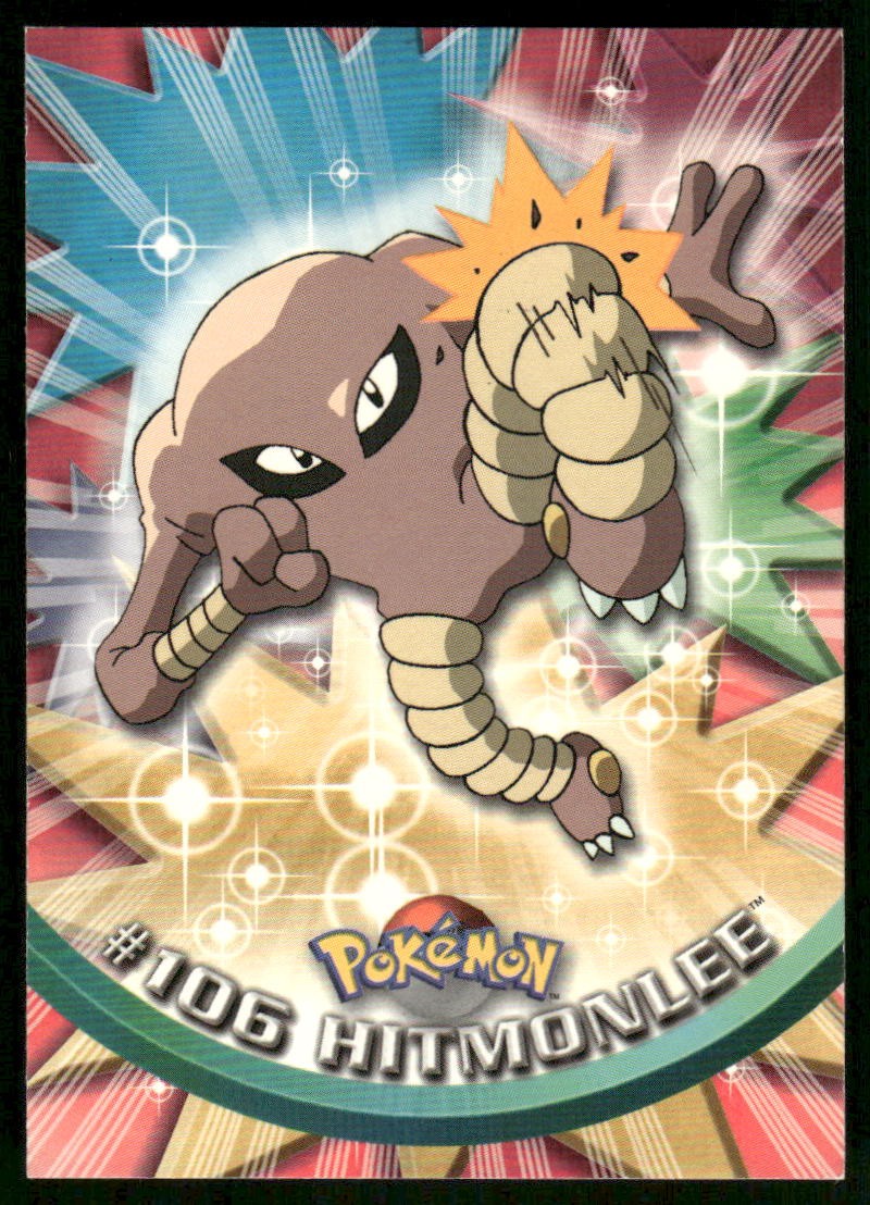 Pokemon Cards Hitmonlee #106 Topps Trading Cards Series 2 NM *50