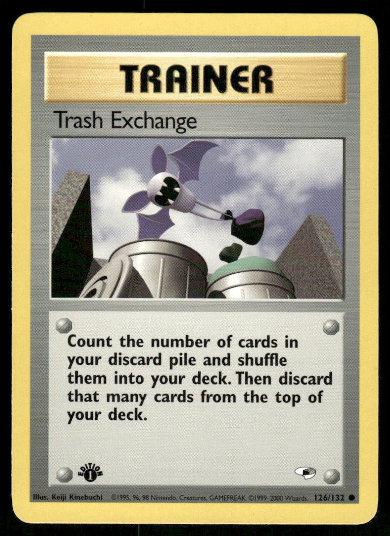 Pokemon Cards Trash Exchange 126/132 1ST EDITION Gym Heroes WOTC Common NM0