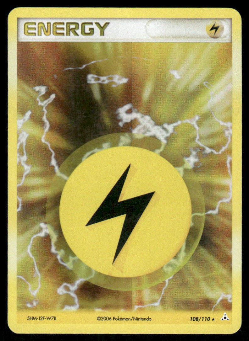 Pokemon Cards Lightning Energy 108/110 Holon Phantoms Holo Rare NM0