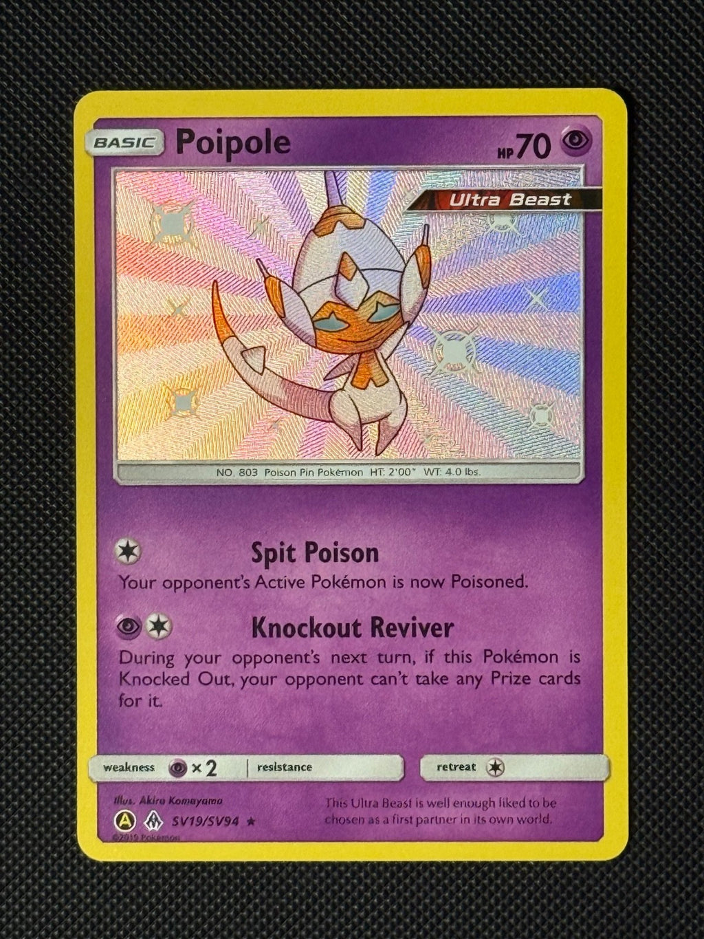 Poipole SV19/SV94 Holo Pokémon Card Hidden Fates Baby Shiny 0