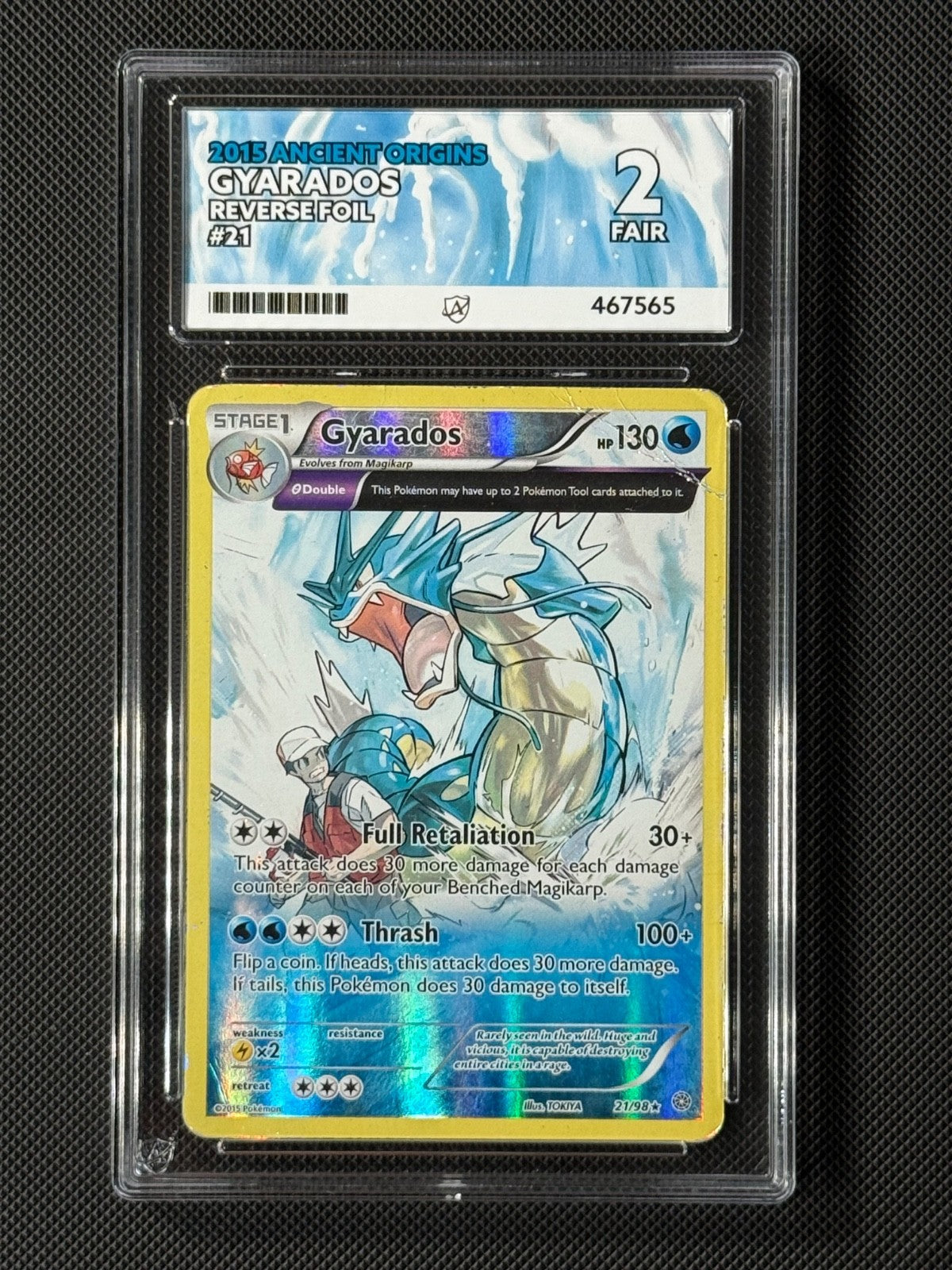 ACE 2 Gyarados 021/098 Reverse Holo Pokémon Card Ancient Origins0