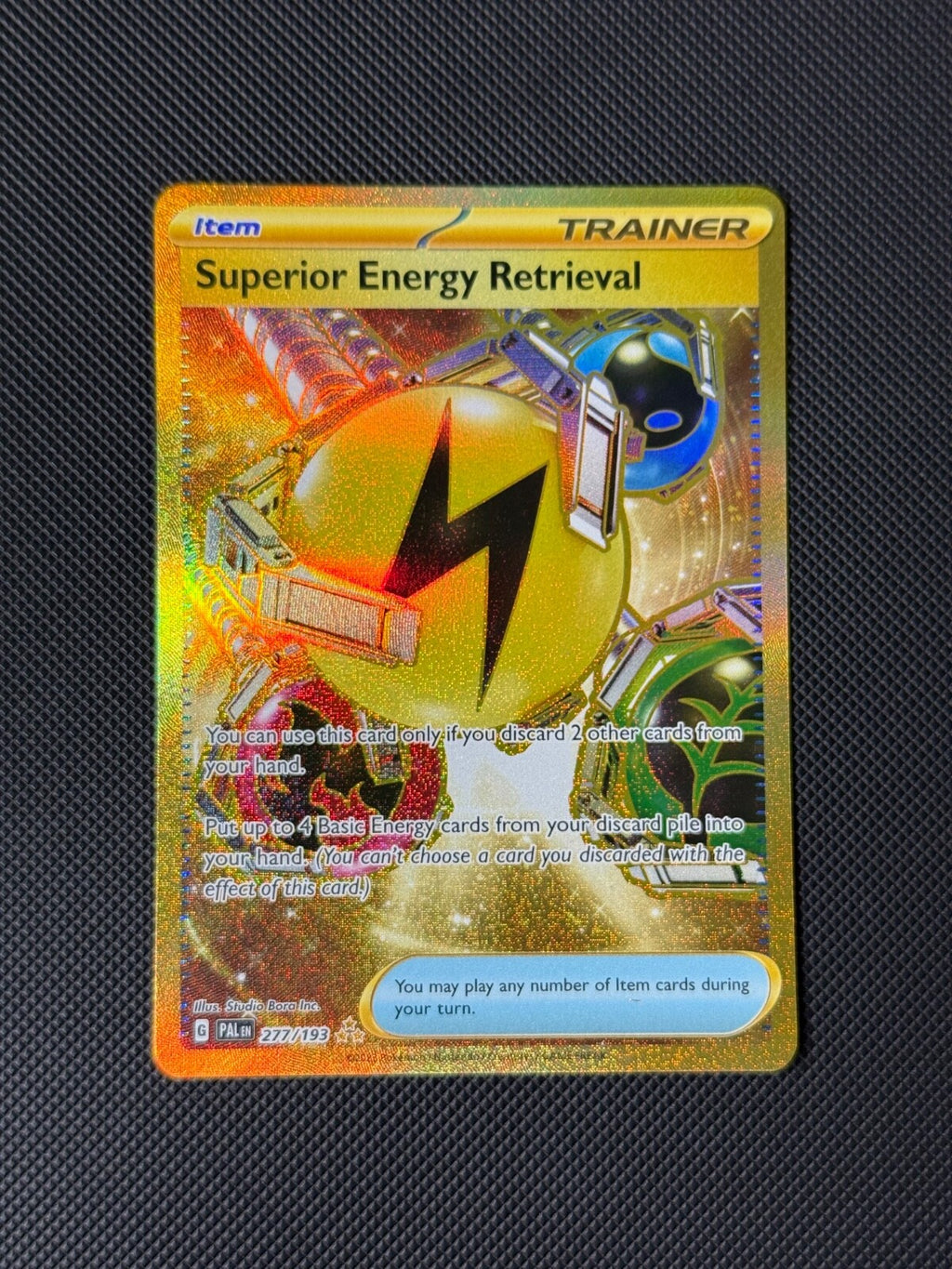 Superior Energy Retrieval 277/193 HR Pokémon Card Paldea Evolved Holo NM0