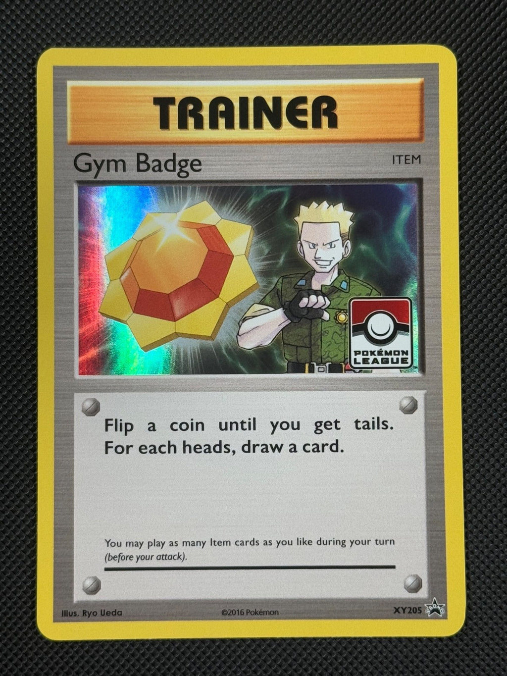 Gym Badge XY205 HOLO Pokémon Card XY Black Star Promo Holo Rare Lt. Surge0