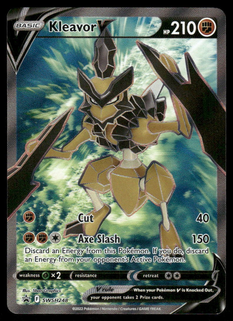 Pokemon Cards Kleavor V SWSH248 SWSH Black Star Promo NM *20