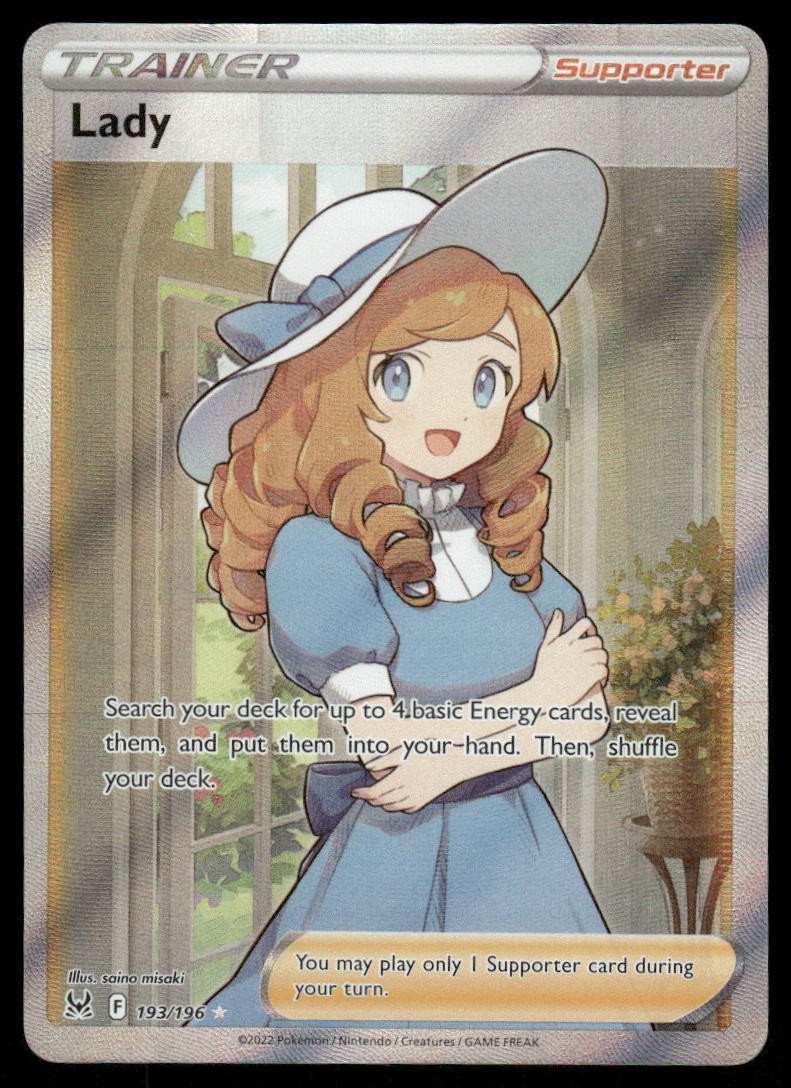 Pokemon Cards Lady 193/196 Lost Origin Rare Ultra NM0