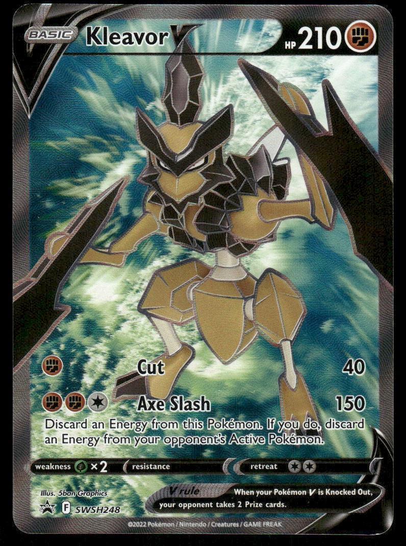 Pokemon Cards Kleavor V SWSH248 SWSH Black Star Promo NM0