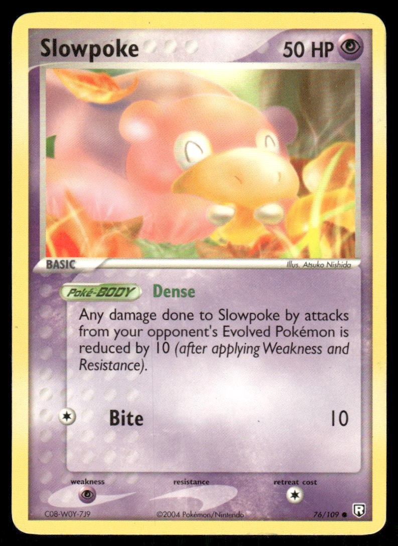 Pokemon Cards Slowpoke 76/109 Team Rocket Returns Common NM *20