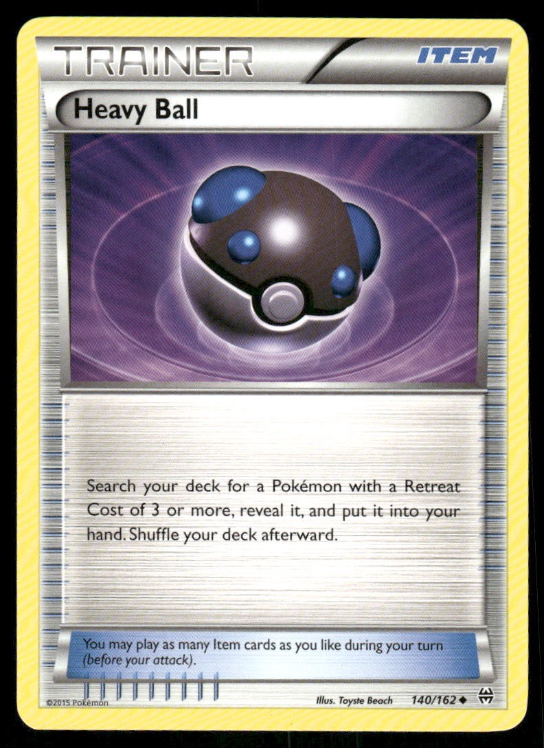 Pokemon Cards Heavy Ball 140/162 BREAKthrough XY Uncommon NM0