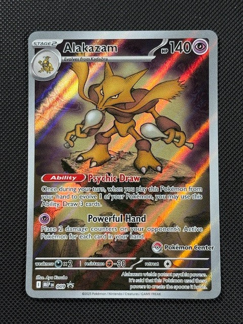 Alakazam 009 PROMO ILLUSTRATION RARE Pokémon Card Mega Evolution NM0