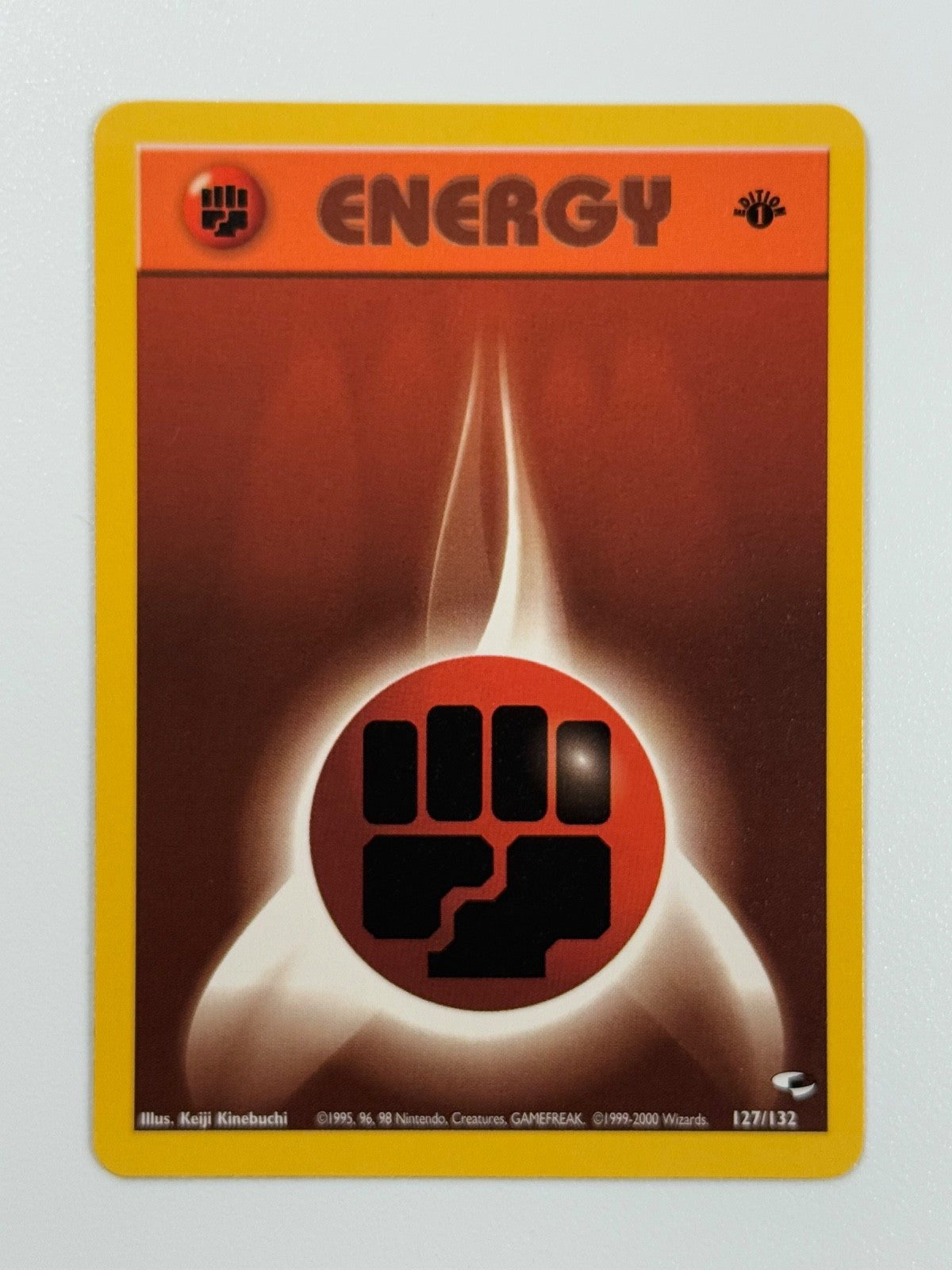 Pokémon Cards Fighting Energy 127/132 1ST EDITION Gym Heroes WOTC Energy0