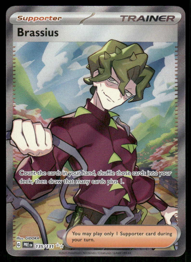 Pokemon Cards Brassius 135/131 Prismatic Evolutions Ultra Rare NM0