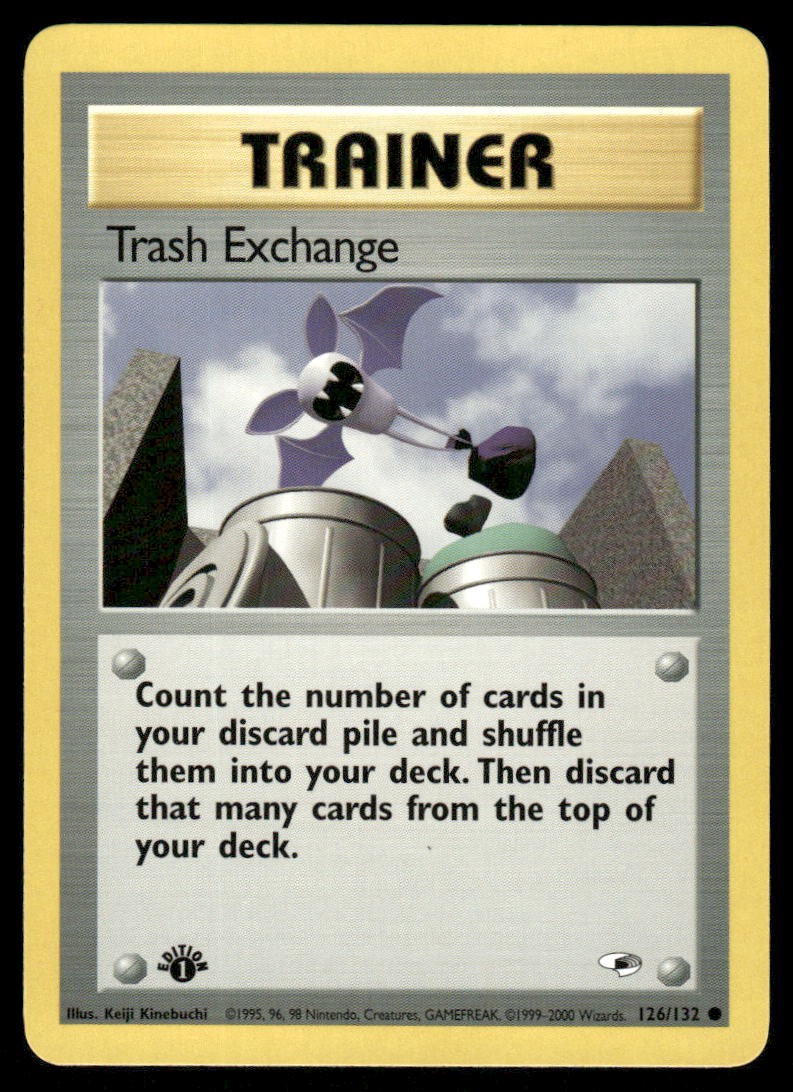 Pokemon Cards Trash Exchange 126/132 1ST EDITION Gym Heroes WOTC Common NM0