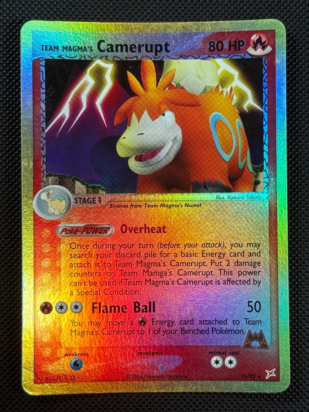 Team Magma's Camerupt 19/95 REVERSE HOLO Pokémon Card EX Team Magma VS Team Aqua0