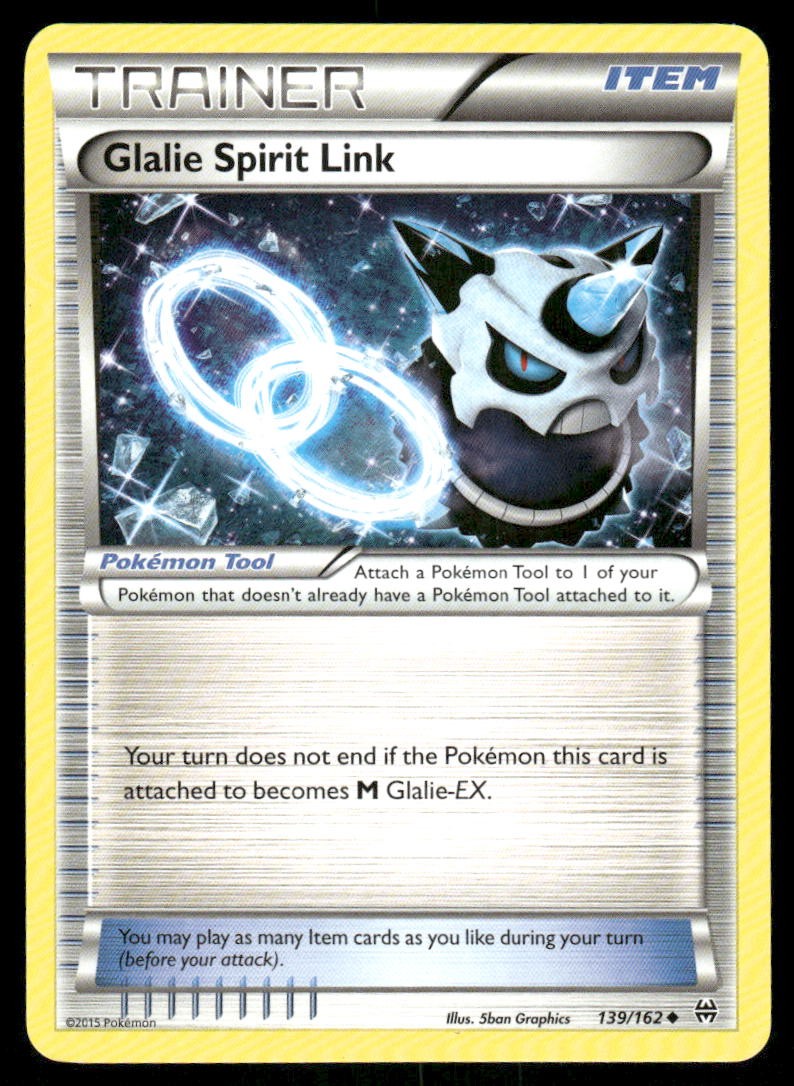 Pokemon Cards Glalie Spirit Link 139/162 BREAKthrough XY Uncommon NM0