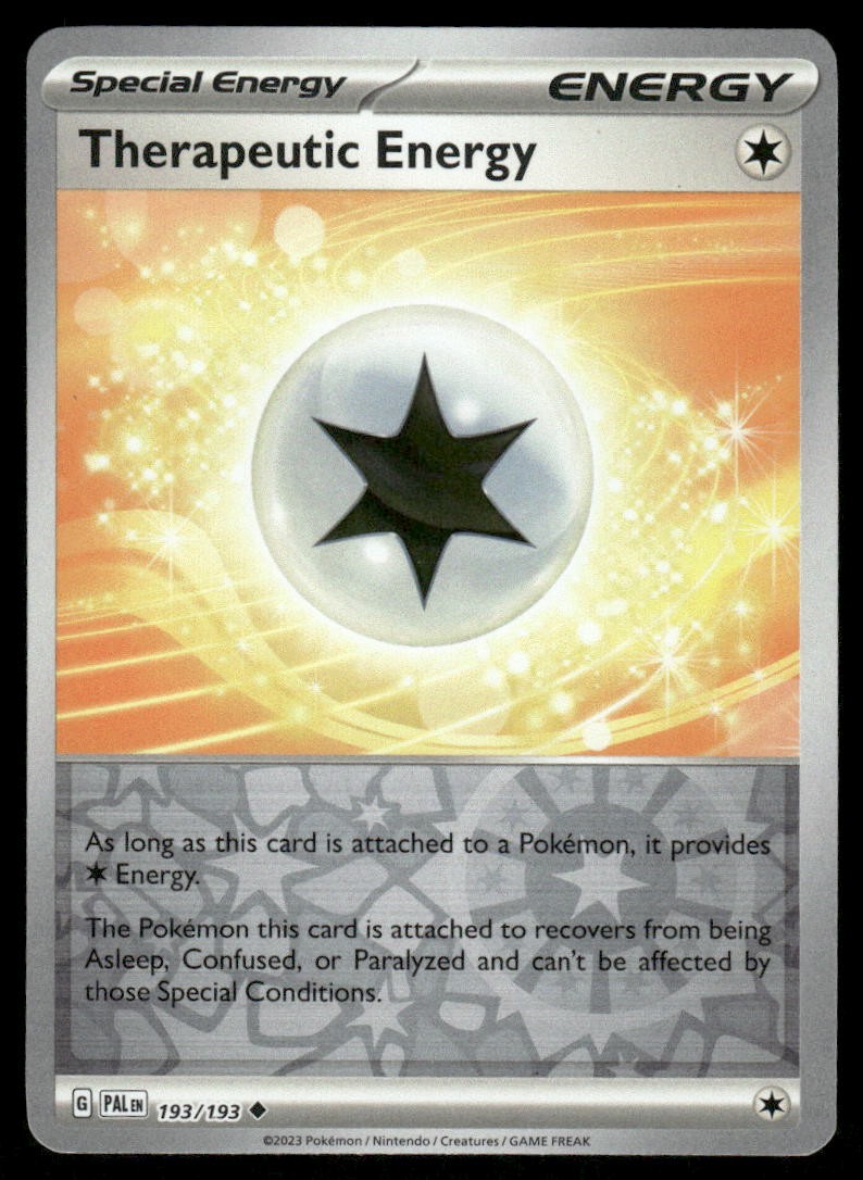 Pokemon Cards Therapeutic Energy 193/193 Paldea Evolved Uncommon LP0