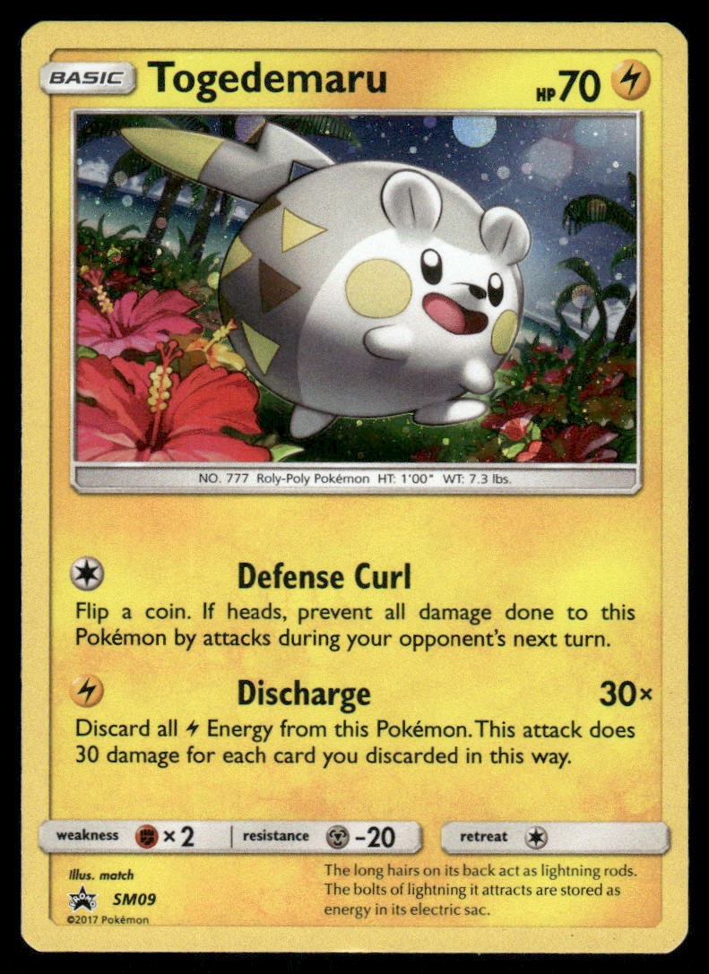 Pokemon Cards Togedemaru SM09 SM Black Star Promos Promo NM0