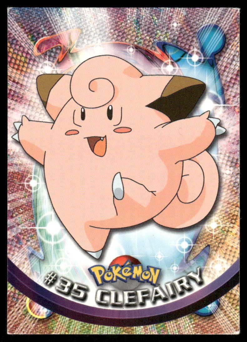 Pokemon Cards Clefairy #35 Topps Trading Cards Series 1 LP *10