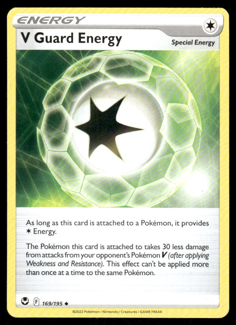 Pokemon Cards V Guard Energy 169/195 Silver Tempest Uncommon LP0