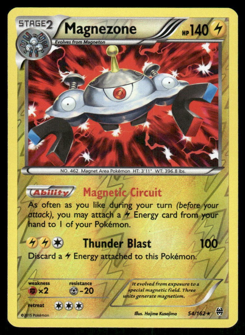 Pokemon Cards Magnezone 54/162 Reverse Holo BREAKthrough XY NM0