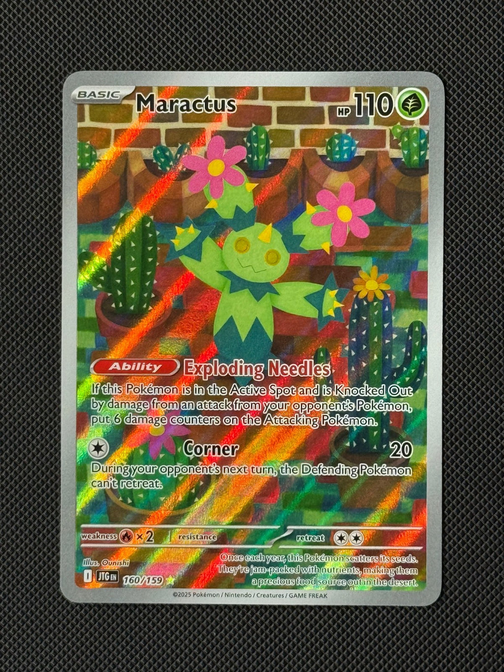 Maractus 160/159 IR Pokémon Card Journey Together NM0
