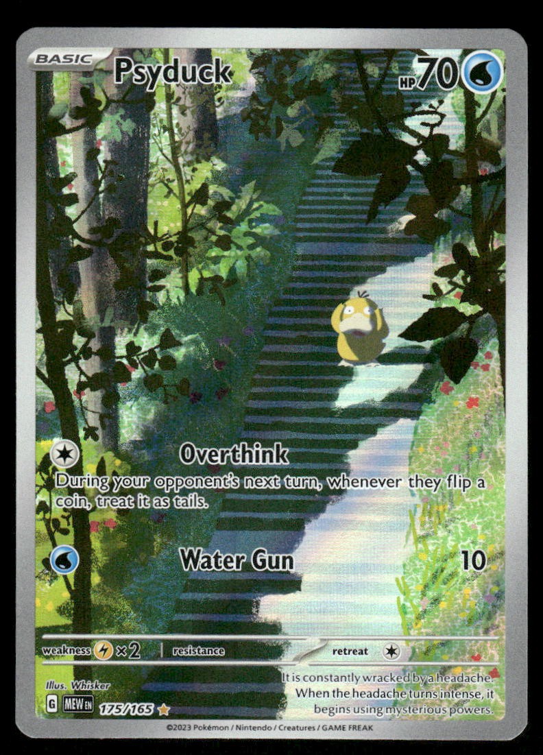 Pokemon Cards Psyduck 175/165 151 Illustration Rare NM0