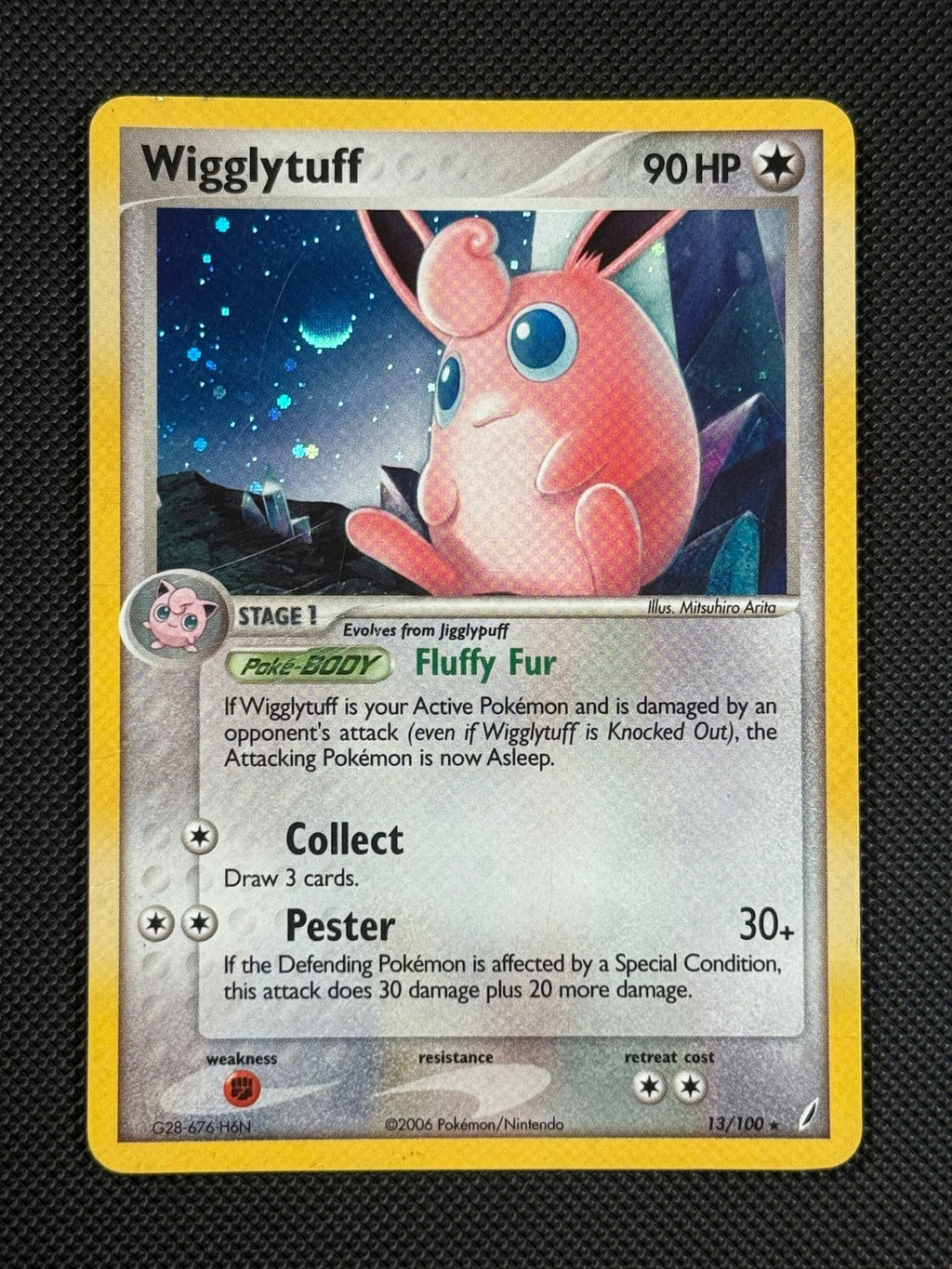 Wigglytuff 13/100 HOLO Pokémon Card EX Crystal Guardians Holo Rare0