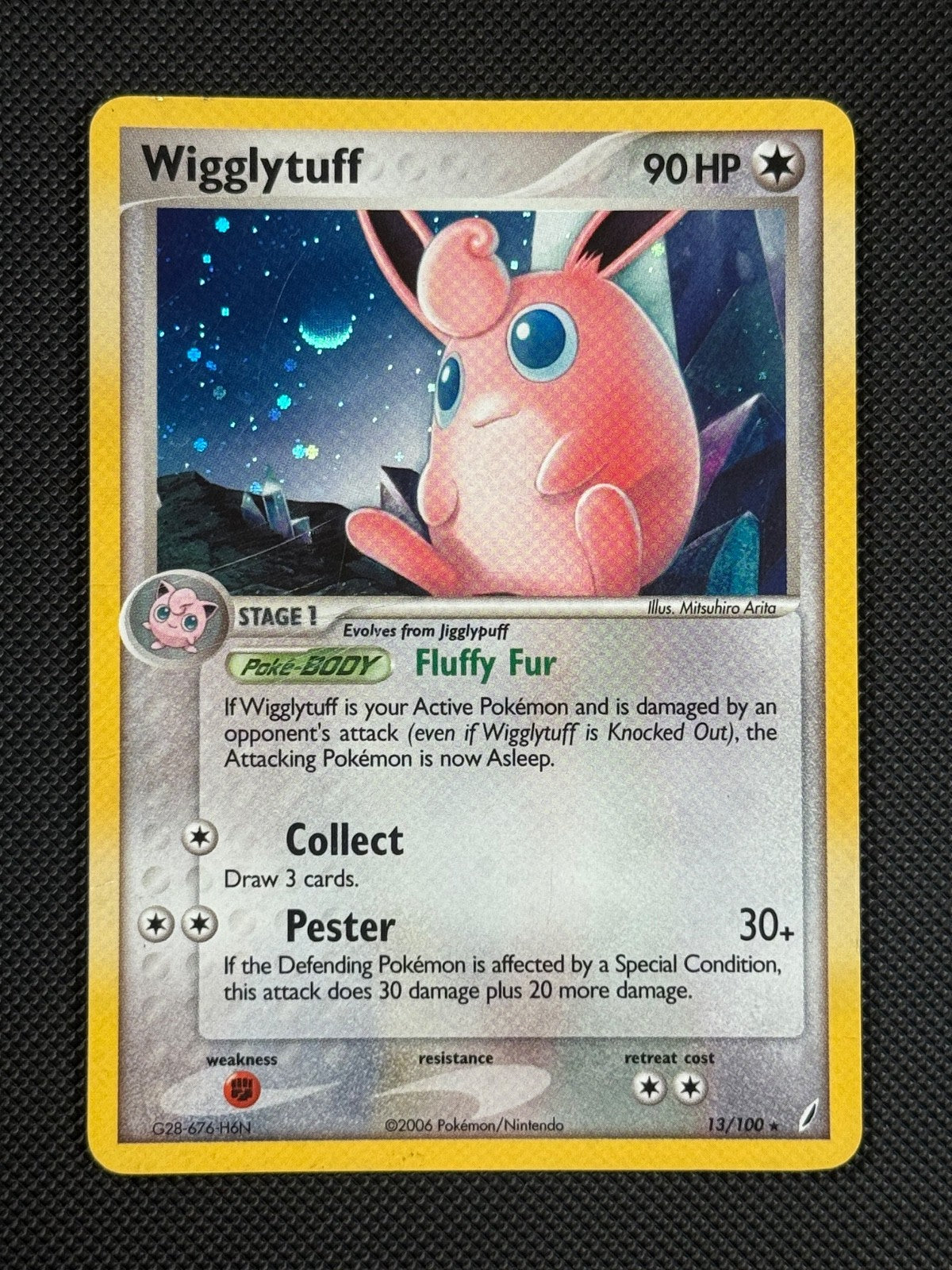 Wigglytuff 13/100 HOLO Pokémon Card EX Crystal Guardians Holo Rare0