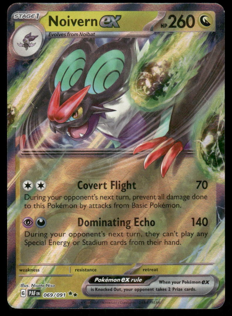 Pokemon Cards Noivern ex 069/091 Paldean Fates Double Rare NM0