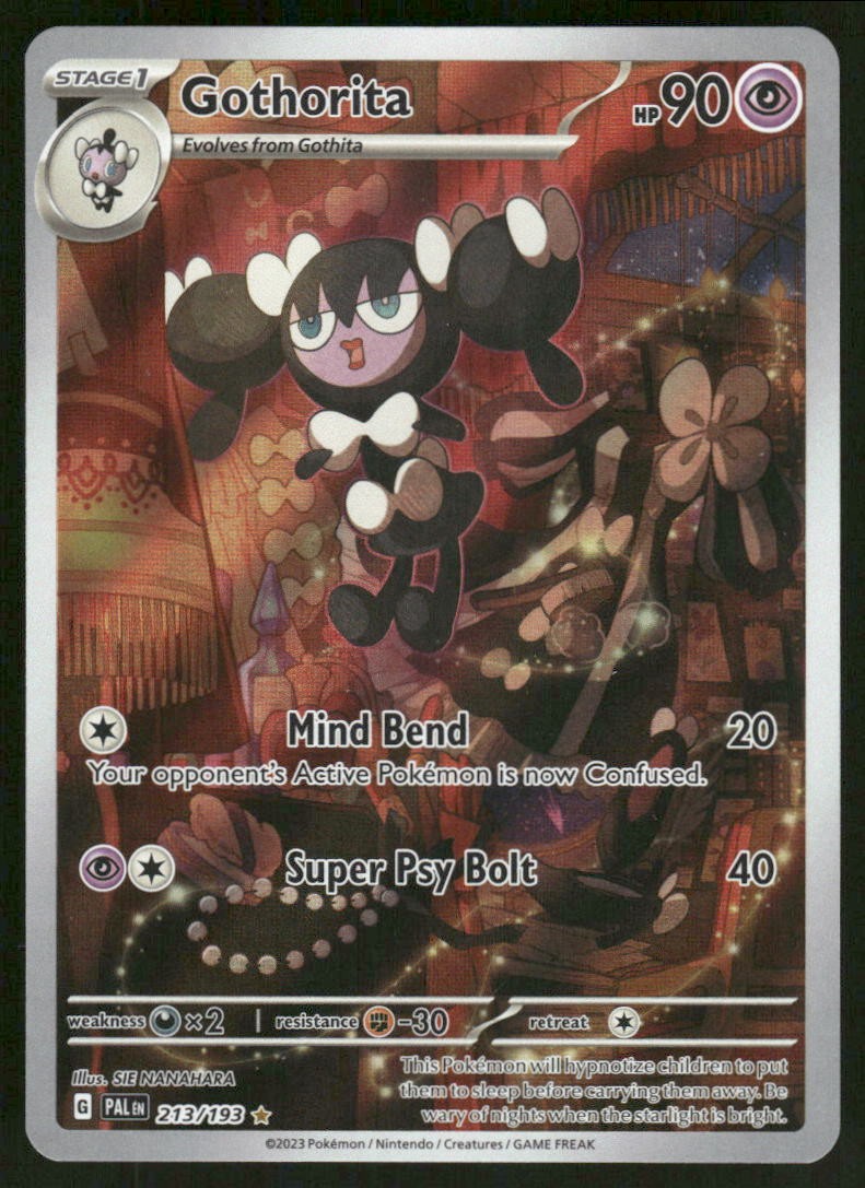 Pokemon Cards Gothorita 213/193 Paldea Evolved Illustration Rare NM0