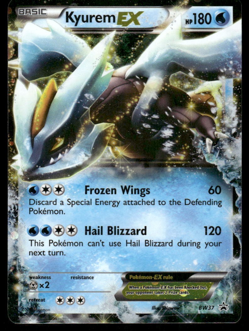 Pokemon Cards Kyurem EX BW37 BW Black Star Promos Promo NM0