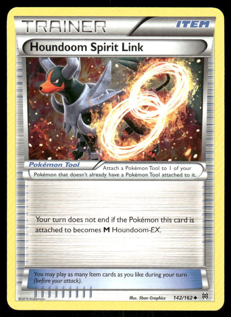 Pokemon Cards Houndoom Spirit Link 142/162 BREAKthrough XY Uncommon NM0