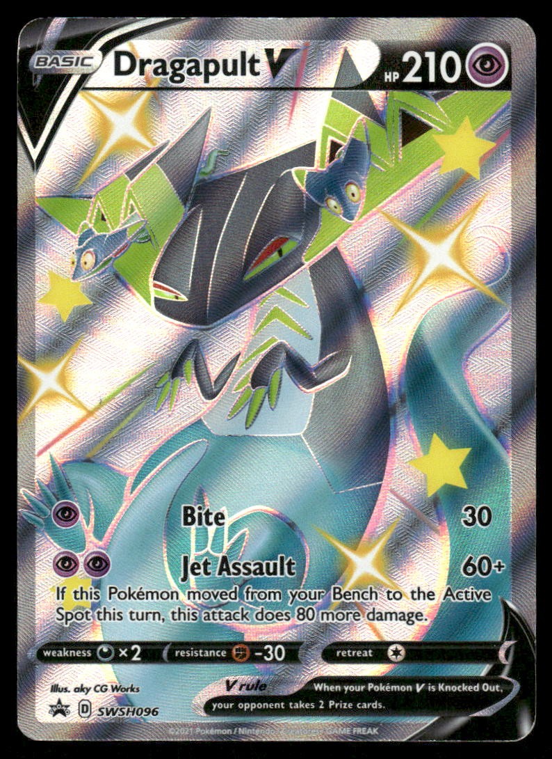 Pokemon Cards Dragapult V SWSH096 SWSH Black Star Promo MP0